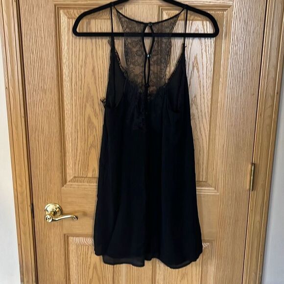 LUCCA Black Lace and Gauz Summer Dress Medium - Picture 4 of 7